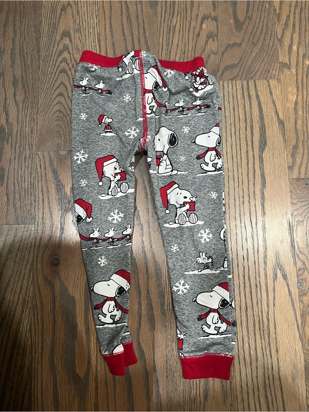 Peanuts Gray and Red Snoopy Holiday Pajama Bottom